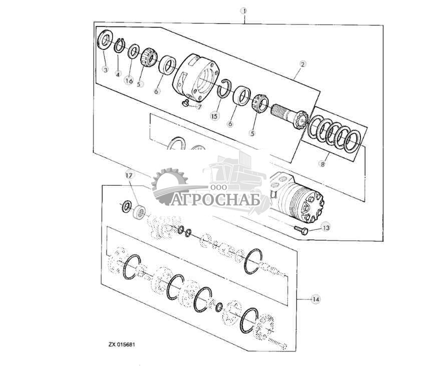 REVERSER MOTOR COMPONENTS (FOR LENGTH-OF-CUT TRANSMISSION) 